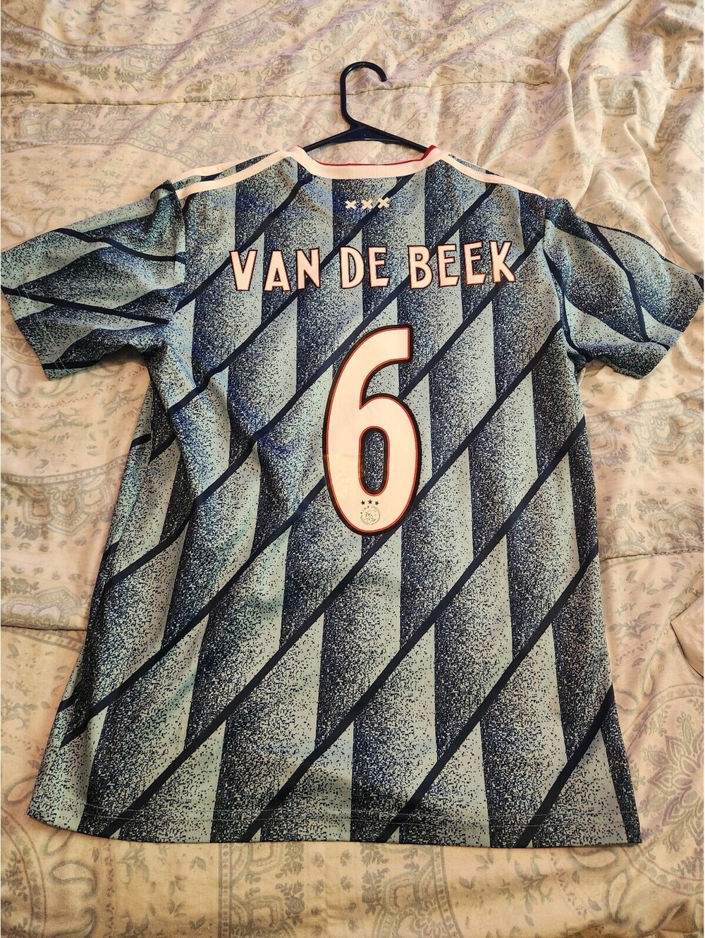 Ajax Amsterdam 2020/2021 Van De Beek Netherlands Away Soccer Jersey Size M